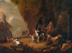 Jager Bei Der Rast by Adriaen Cornelisz Beeldemaker