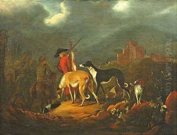Die Ruckkehr Der Jager Mit Ihrer Beute Und Den Hunden - view 1