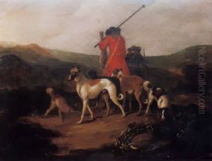 Die Ruckkehr Der Jager Mit Ihrer Beute Und Den Hunden by Adriaen Cornelisz Beeldemaker
