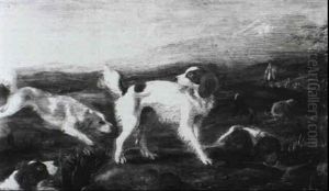 Hounds Following A Scent Hounds Following A Scent
