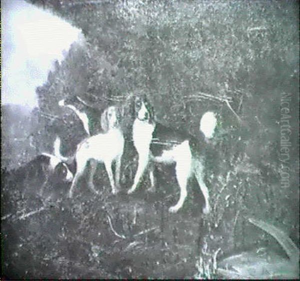 Dogs In A Wooded Landscape - view 1