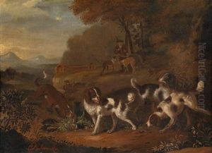 Zwei Landschaften Mit Jagdhunden Zwei Landschaften Mit Jagdhunden