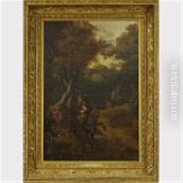 Hunting Scene In The Forest (boars Hunt) - view 1