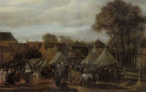 Jour De Marche Annuel En Hollande by Cornelis Beelt