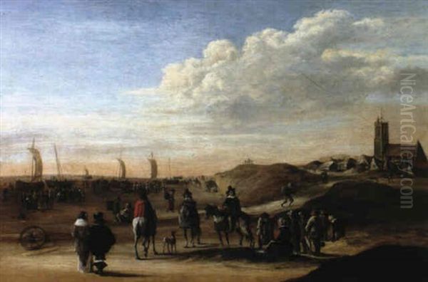 La Plage De Scheveningen Avec Personnages - view 1