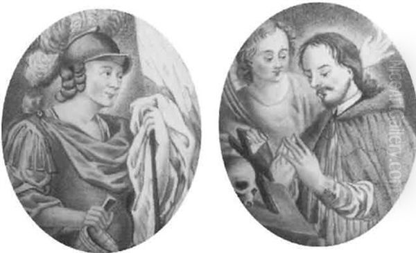 Der Heilige Florian Mit Dem Wassereimer In Romischer Uniform - view 1