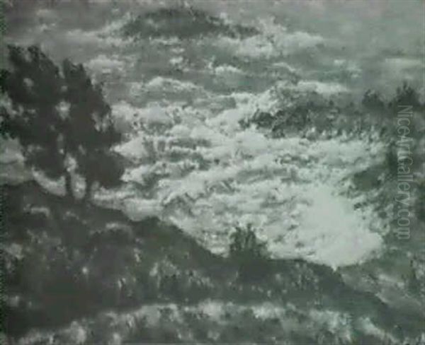 Kust Med Stormande Hav - view 1