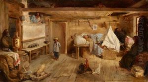 A Russian Inn by Wilhelm Amandus Beer