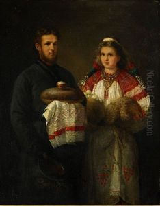 A Ukranian Couple by Wilhelm Amandus Beer