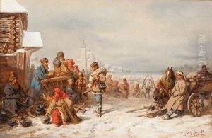 Auf Dem Winterjahrmarkt Auf Dem Winterjahrmarkt