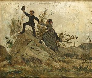 Souvenir De Barbizon by Jan van Beers