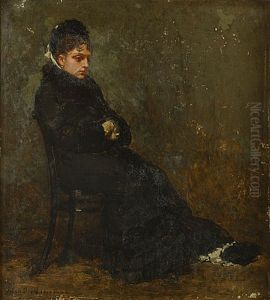 Zittende Dame by Jan van Beers