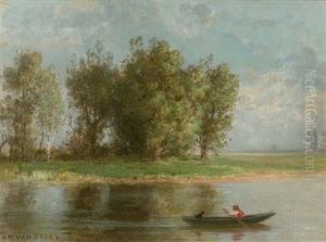 Rowing On A Sunny Day by Jan van Beers