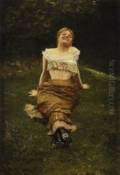 The Flirtation by Jan van Beers