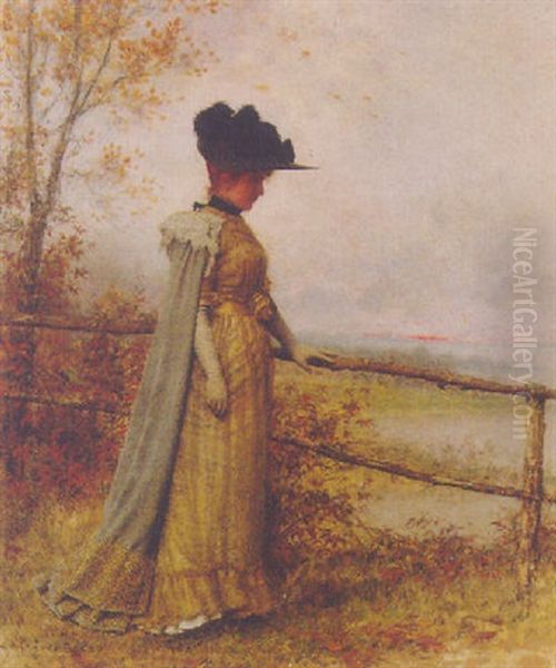 An Elegant Lady Watching The Sunset - view 1
