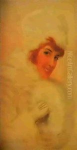 Jeune Fille Au Manchon by Jan van Beers