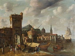 Bmediterrane Hafenszene