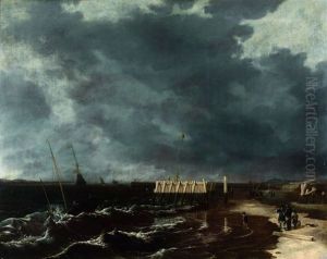 Marine Et Plage Par Temps Calme by Jan Abrahamsz. Beerstraten