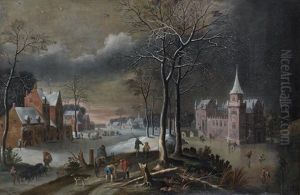 Paysage D'hiver by Jan Abrahamsz. Beerstraten
