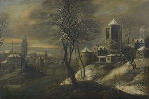Paysage Enneige by Jan Abrahamsz. Beerstraten