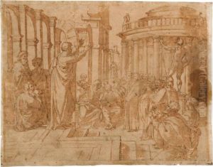 La Predica Di San Paolo Da Raffaello by Livio Agresti