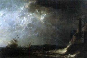 Marine (+ Another; Pair) by Jan Abrahamsz. Beerstraten