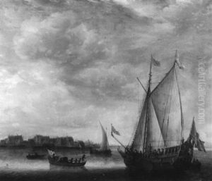 Animated Harbor Scene by Jan Abrahamsz. Beerstraten