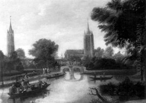 Vue De La Ville De Delft