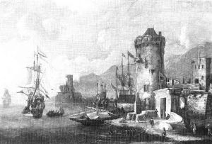 Navire Hollandais A Quai Dans Un Port Mediterraneen by Jan Abrahamsz. Beerstraten