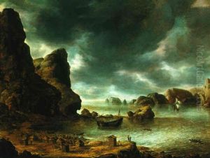 A Dutch Fishing Colony by Jan Abrahamsz. Beerstraten