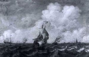 Dutch Shipping Off Vlissingen by Jan Abrahamsz. Beerstraten