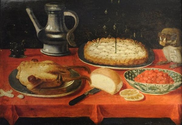 Nature Morte Au Gateau, Pichet D'etain - view 1