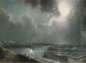 Scheveningen Beach On A Windy Day