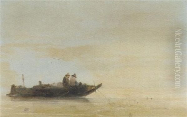 Fishermen At Dawn - view 1