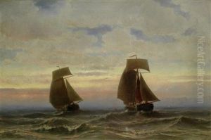 Stormy Sea by Jacob Eduard Heemskerck van Beest