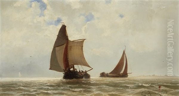 Shipping On The Zuiderzee - view 1
