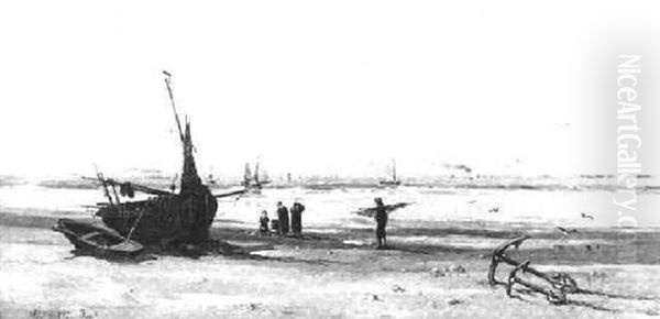 A Fisherman's Family On The Beach - view 1