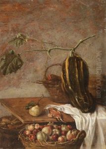 Nature Morte De Fruits Et De Legumes by Sybrand Van Beest
