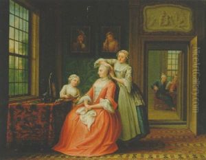 A Lady At Her Toilet In An Interior