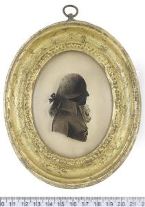 A Bust-length Silhouette Of A Gentleman, Profile To The Right