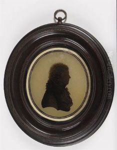 A Gentleman, Profile To The Right, Wearing Coat And Tied Cravat, His Hair Worn En Queue by Isabella Beetham