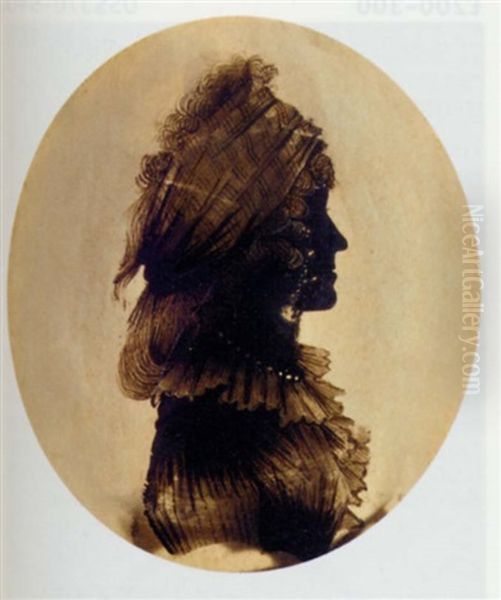 A Lady In A Dress With A Frilled Collar And Curling Hair - view 1