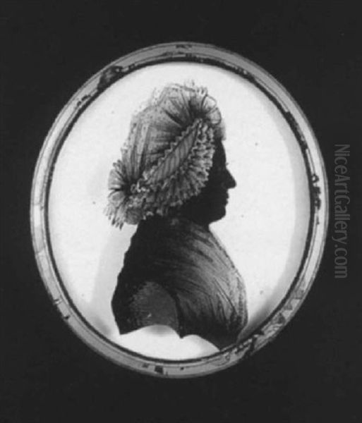 Faith, Wife Of William Gray Wearing Frilled Bonnet And Dress With Fichu - view 1
