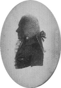 A Gentleman, Profile To The Left, In Coat And Frilled Cravat, His Hair Tied In A Pigtail A Gentleman, Profile To The Left, In Coat And Frilled Cravat, His Hair Tied In A Pigtail