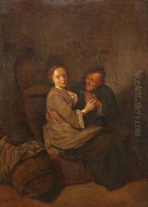 Le Couple Inegal by Cornelis Pietersz Bega