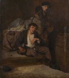 Scene De Cabaret by Cornelis Pietersz Bega
