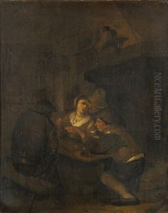 Wirtshausszene by Cornelis Pietersz Bega