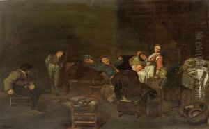 Interieurszene In Einer Schenke by Cornelis Pietersz Bega