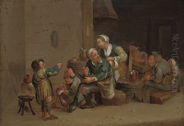 Peasants In A Kitchen Interior - view 1