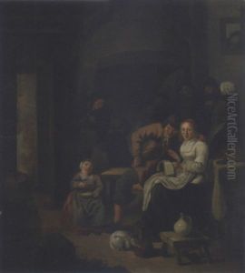Chanteurs Dans Un Interieur Pres De L'atre